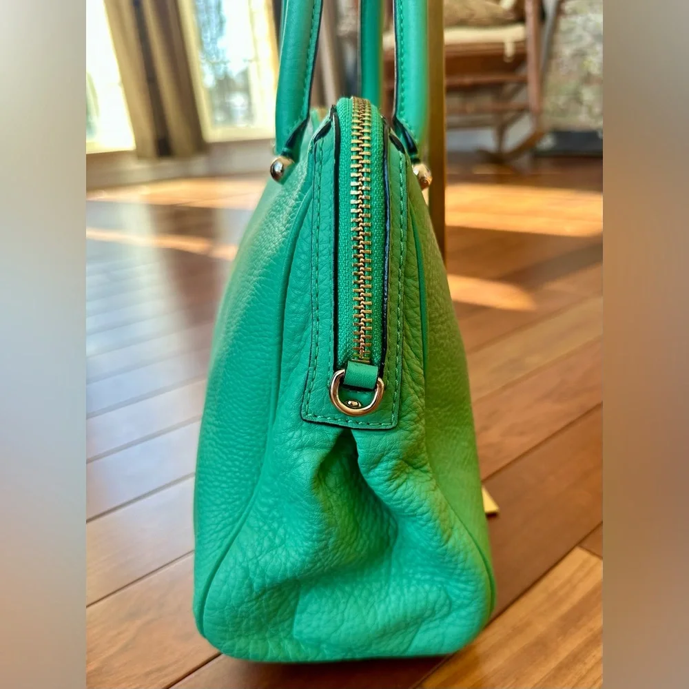 Kate Spade New York Charles Street Audrey Super Soft Pebbled Leather Satchel.
